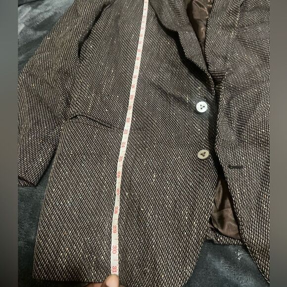 Vintage wool tweed suit jacket - Picture 6 of 7